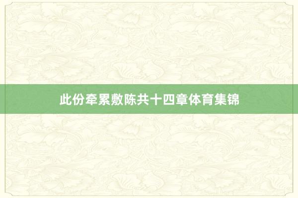 此份牵累敷陈共十四章体育集锦